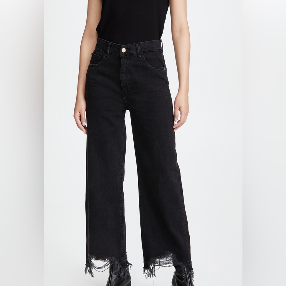 DL1961 Hepburn wide leg high rise jeans